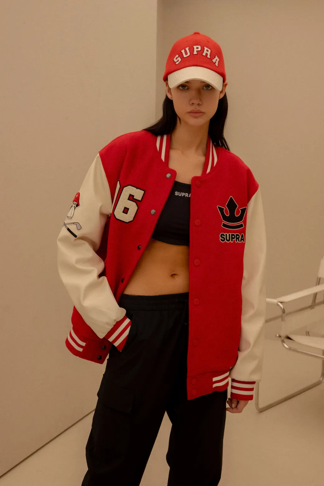 BAYC WOOL OVER FIT VARSITY JACKET