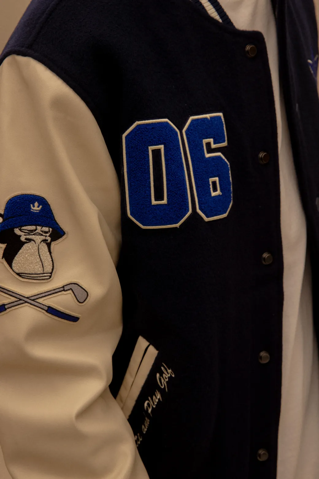 BAYC WOOL OVER FIT VARSITY JACKET