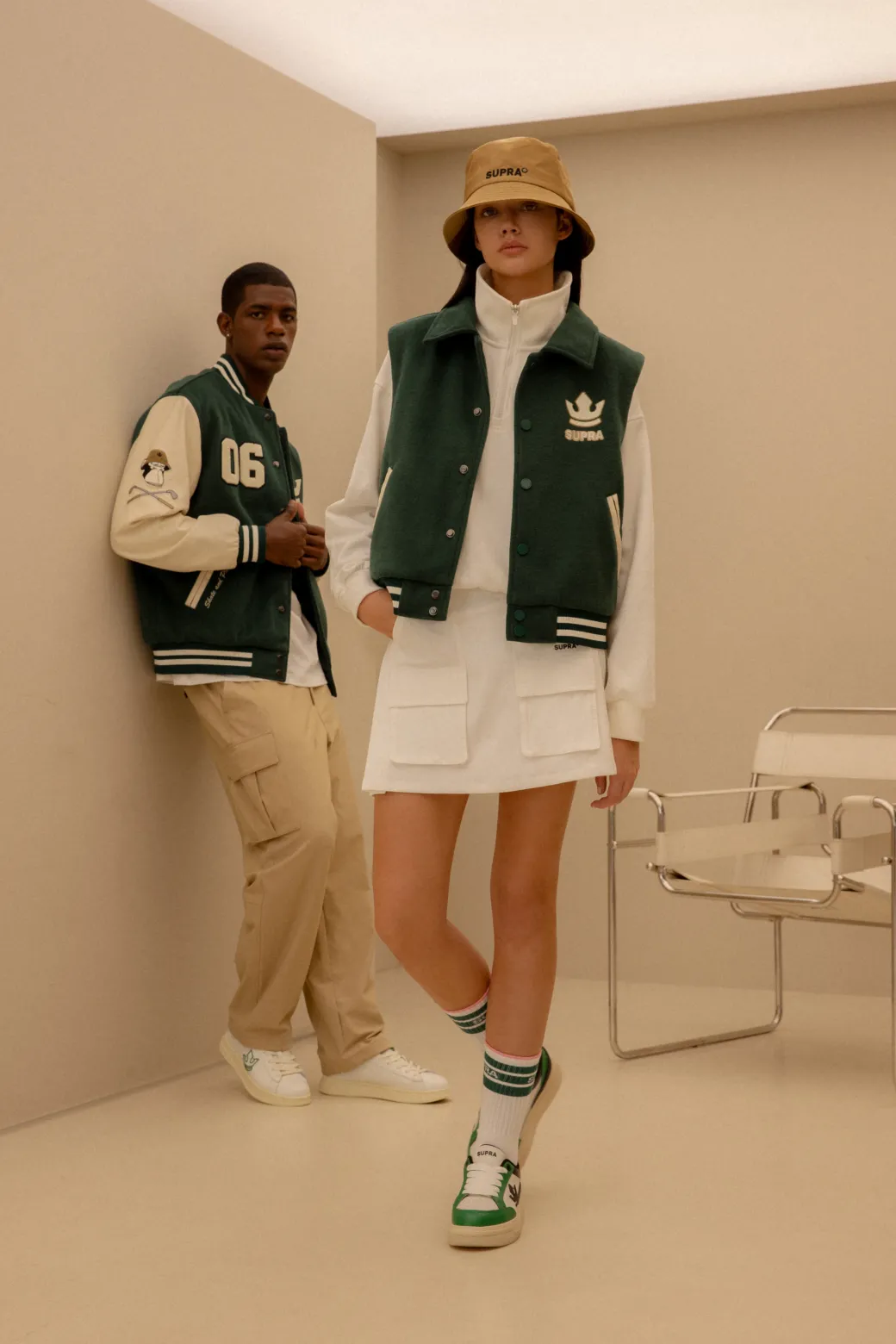 BAYC WOOL OVER FIT VARSITY JACKET