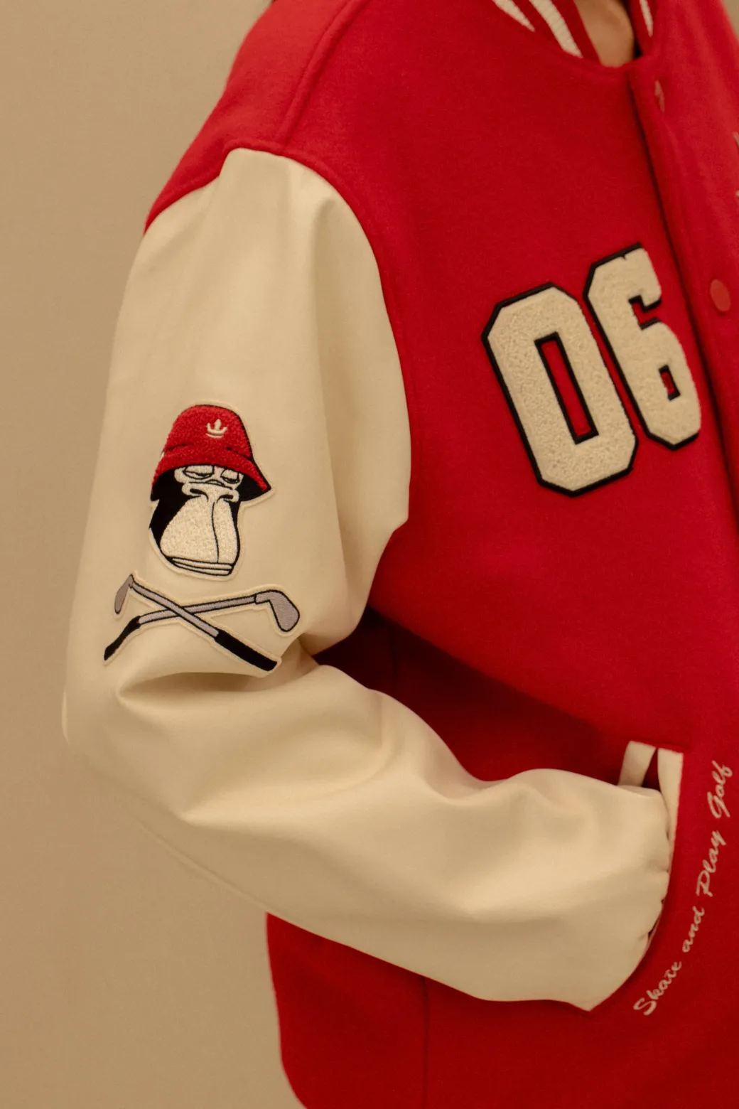 BAYC WOOL OVER FIT VARSITY JACKET
