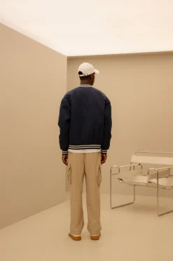 BAYC WOVEN OVER FIT VARSITY JACKET