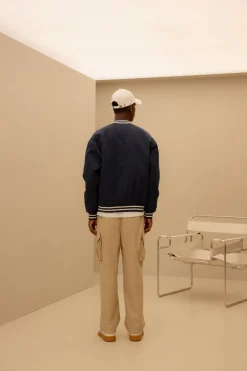 BAYC WOVEN OVER FIT VARSITY JACKET
