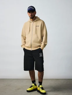 ESSENTIAL BASIC LOGO HOOD ZIP UP