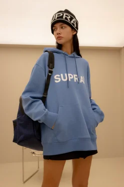 ESSENTIAL BASIC LOGO OVER FIT HOODIE