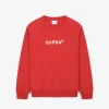 ESSENTIAL BASIC SMALL LOGO RAGLAN OVER FIT SWEATSHIRT