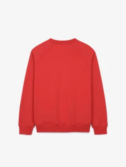ESSENTIAL BASIC SMALL LOGO RAGLAN OVER FIT SWEATSHIRT