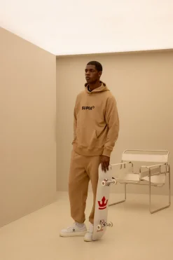 ESSENTIAL BASIC SMALL LOGO OVER FIT RAGLAN HOODIE