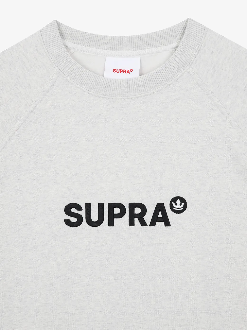 ESSENTIAL BASIC SMALL LOGO RAGLAN OVER FIT SWEATSHIRT