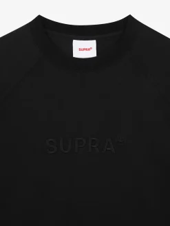 ESSENTIAL BASIC SMALL LOGO RAGLAN OVER FIT SWEATSHIRT