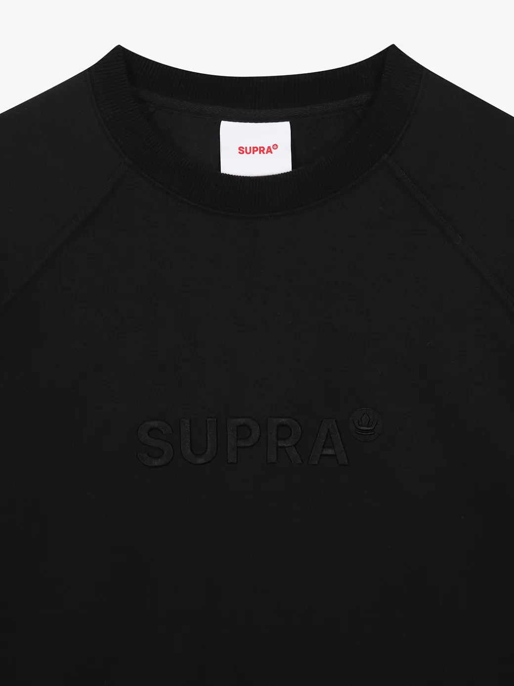 ESSENTIAL BASIC SMALL LOGO RAGLAN OVER FIT SWEATSHIRT