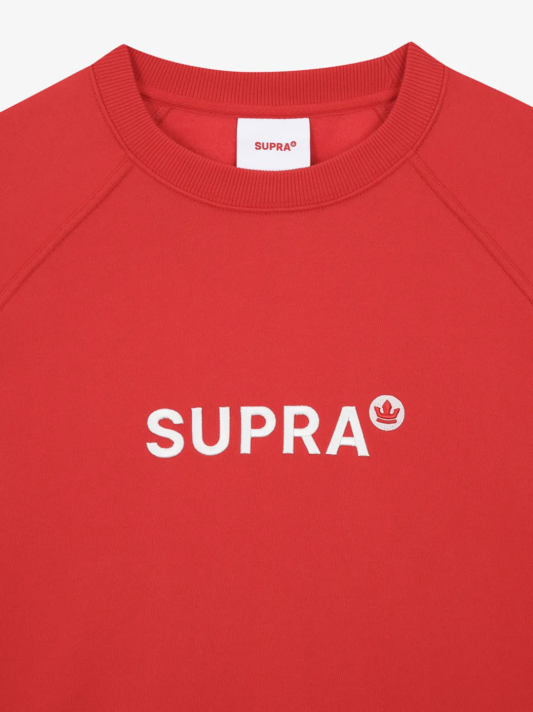ESSENTIAL BASIC SMALL LOGO RAGLAN OVER FIT SWEATSHIRT