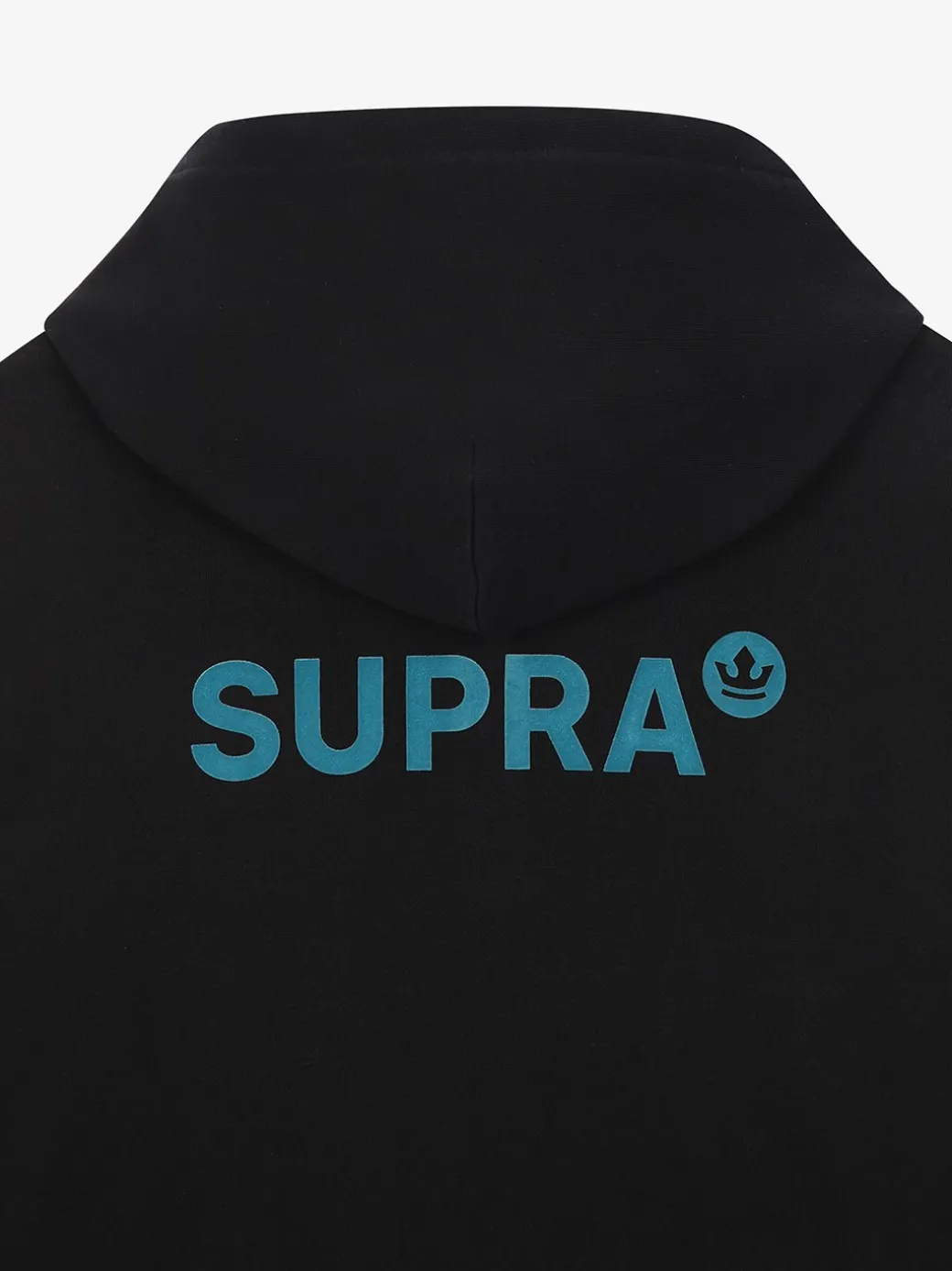 ESSENTIAL BASIC SMALL LOGO OVER FIT HALF ZIP HOODIE