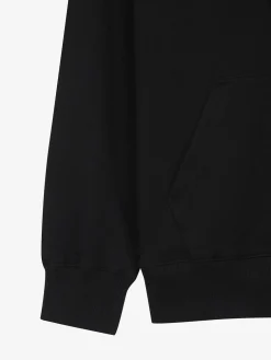 ESSENTIAL BASIC SMALL LOGO OVER FIT HALF ZIP HOODIE