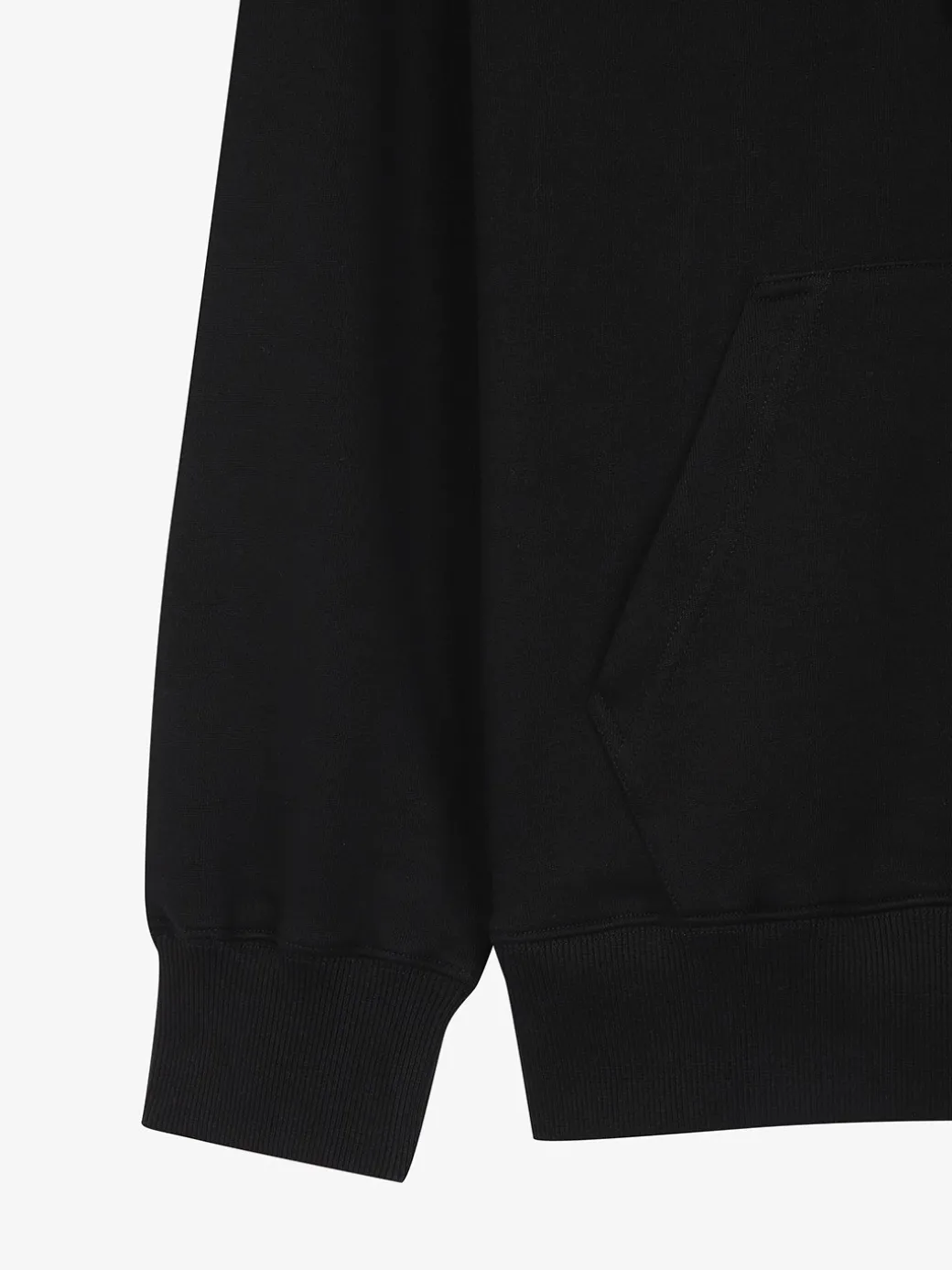 ESSENTIAL BASIC SMALL LOGO OVER FIT HALF ZIP HOODIE