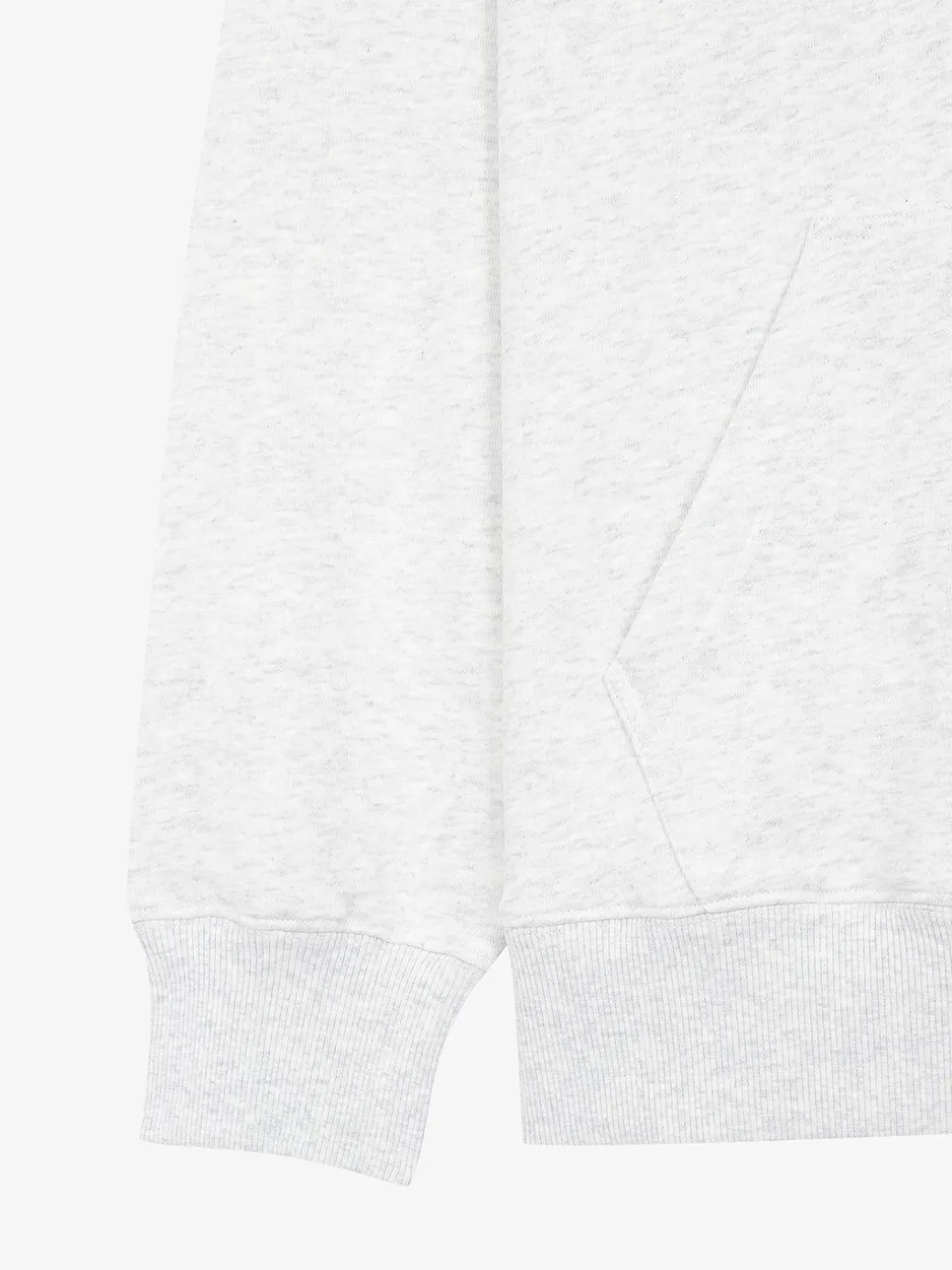 ESSENTIAL BASIC SMALL LOGO OVER FIT HALF ZIP HOODIE