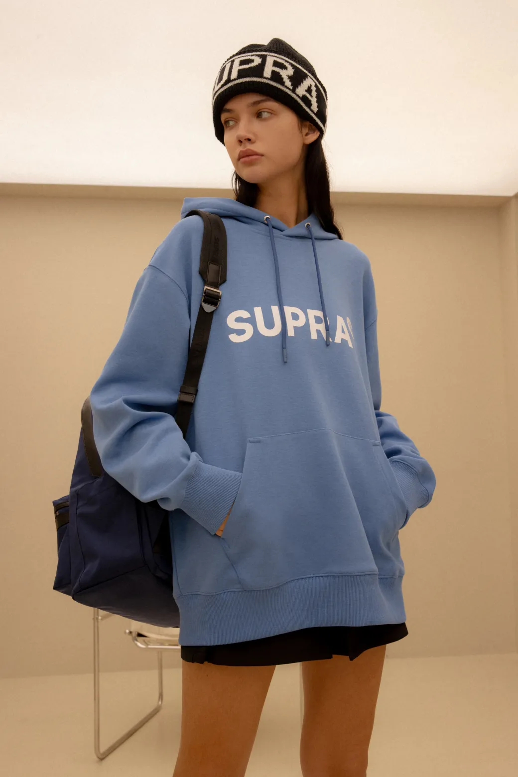 ESSENTIAL LOGO STRIPE BEANIE