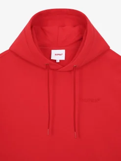 ESSENTIAL TOP APPLIQUE LOGO OVER FIT HOODIE