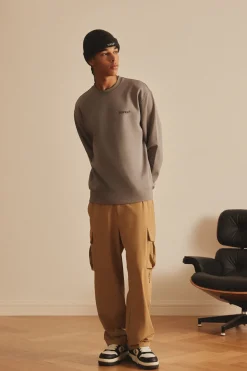 OUTDOOR MENS WOVEN CARGO WIDE PANTS