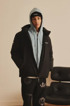 OUTDOOR OVER FIT HOOD ZIP-UP