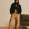 OUTDOOR WOMENS WOVEN CARGO WIDE PANTS