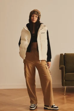 OUTDOOR WOMENS WOVEN CARGO WIDE PANTS