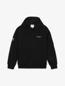 OUTDOOR WOVEN PATCH OVER FIT HOODIE