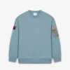 OUTDOOR WOVEN PATCH OVER FIT SWEATSHIRT