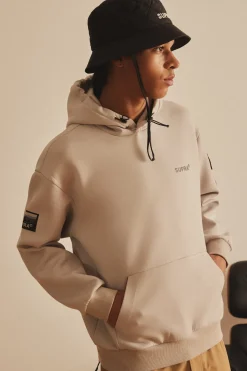 OUTDOOR WOVEN PATCH OVER FIT HOODIE
