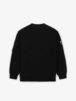 OUTDOOR WOVEN PATCH OVER FIT SWEATSHIRT