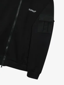 OUTDOOR WOVEN PATCH OVER FIT HOOD ZIP-UP