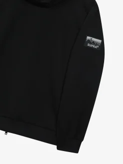 OUTDOOR WOVEN PATCH OVER FIT HOOD ZIP-UP