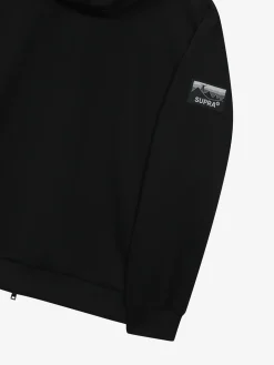 OUTDOOR WOVEN PATCH OVER FIT HOOD ZIP-UP