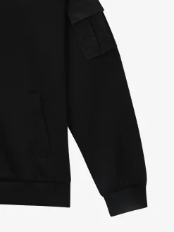 OUTDOOR WOVEN PATCH OVER FIT HOOD ZIP-UP