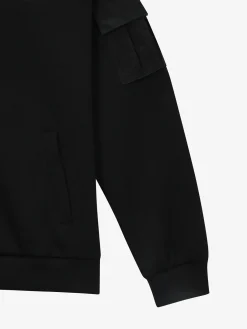 OUTDOOR WOVEN PATCH OVER FIT HOOD ZIP-UP