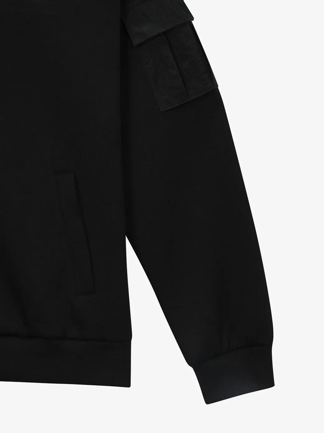 OUTDOOR WOVEN PATCH OVER FIT HOOD ZIP-UP