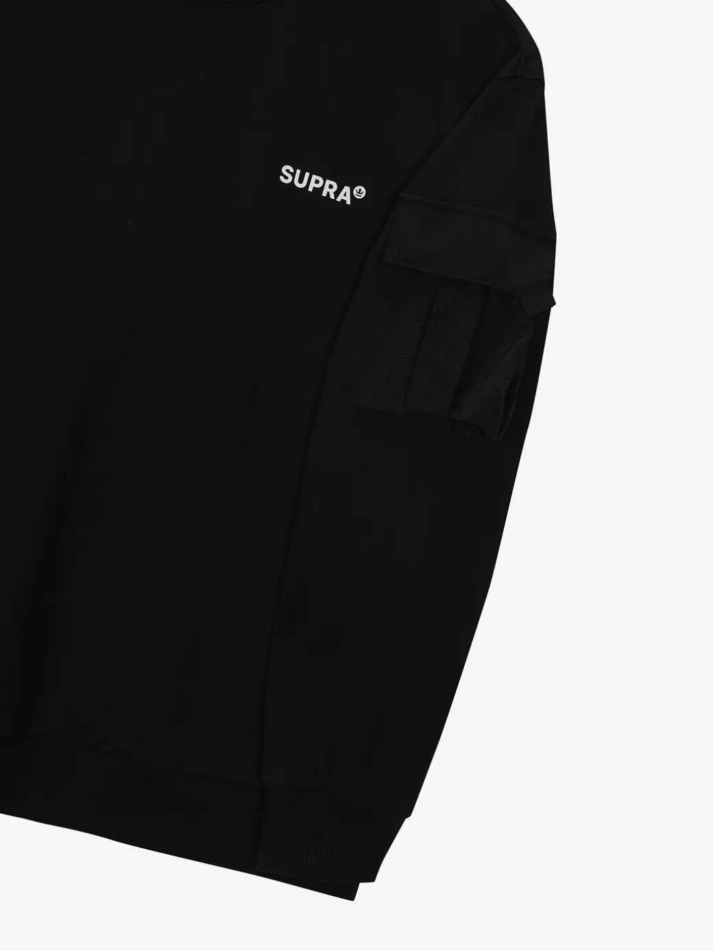 OUTDOOR WOVEN PATCH OVER FIT SWEATSHIRT