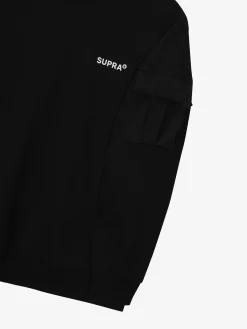 OUTDOOR WOVEN PATCH OVER FIT SWEATSHIRT