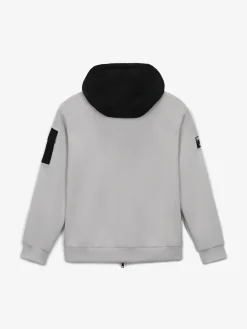 OUTDOOR WOVEN PATCH OVER FIT HOOD ZIP-UP