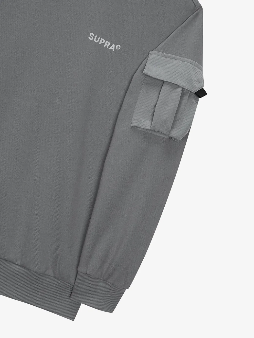 OUTDOOR WOVEN PATCH OVER FIT SWEATSHIRT