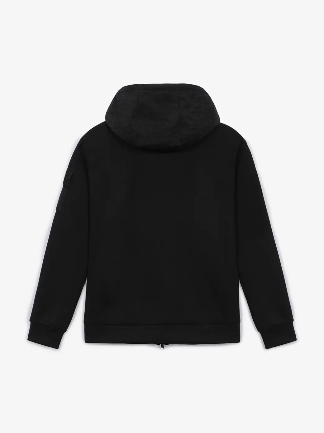 OUTDOOR WOVEN PATCH OVER FIT HOOD ZIP-UP
