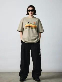 Pocket BAYC Graphic Semi-wide Woven Pants