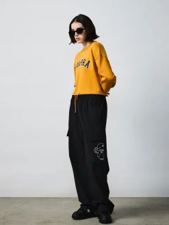 Pocket BAYC Graphic Semi-wide Woven Pants