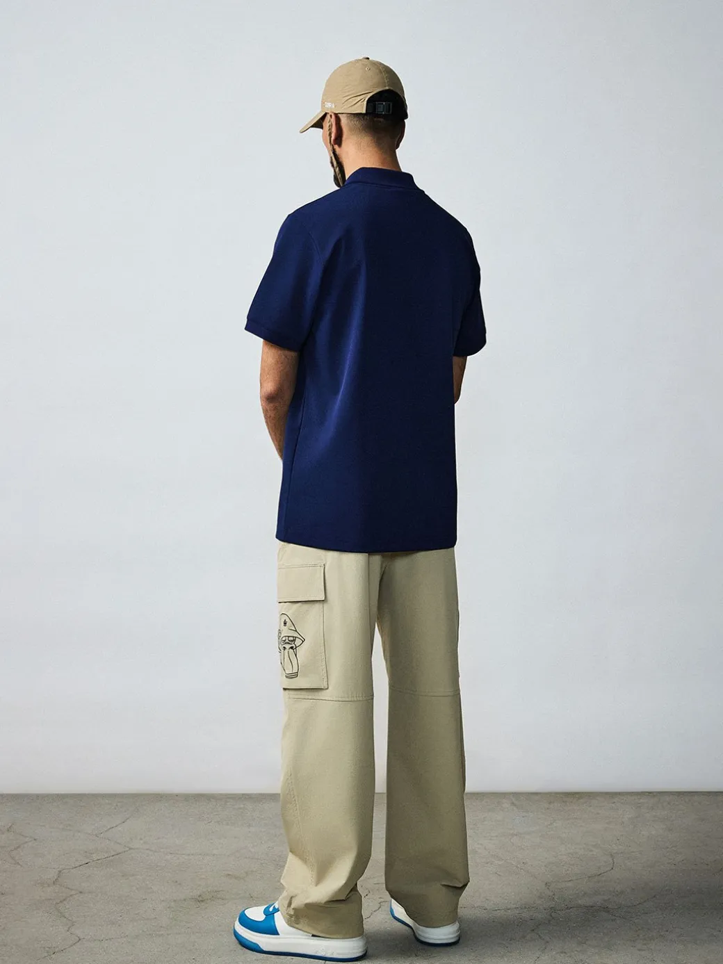 Pocket BAYC Graphic Semi-wide Woven Pants