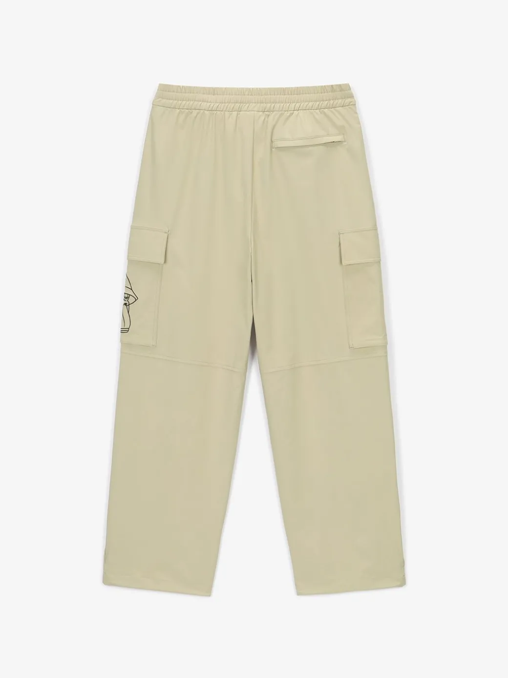 Pocket BAYC Graphic Semi-wide Woven Pants