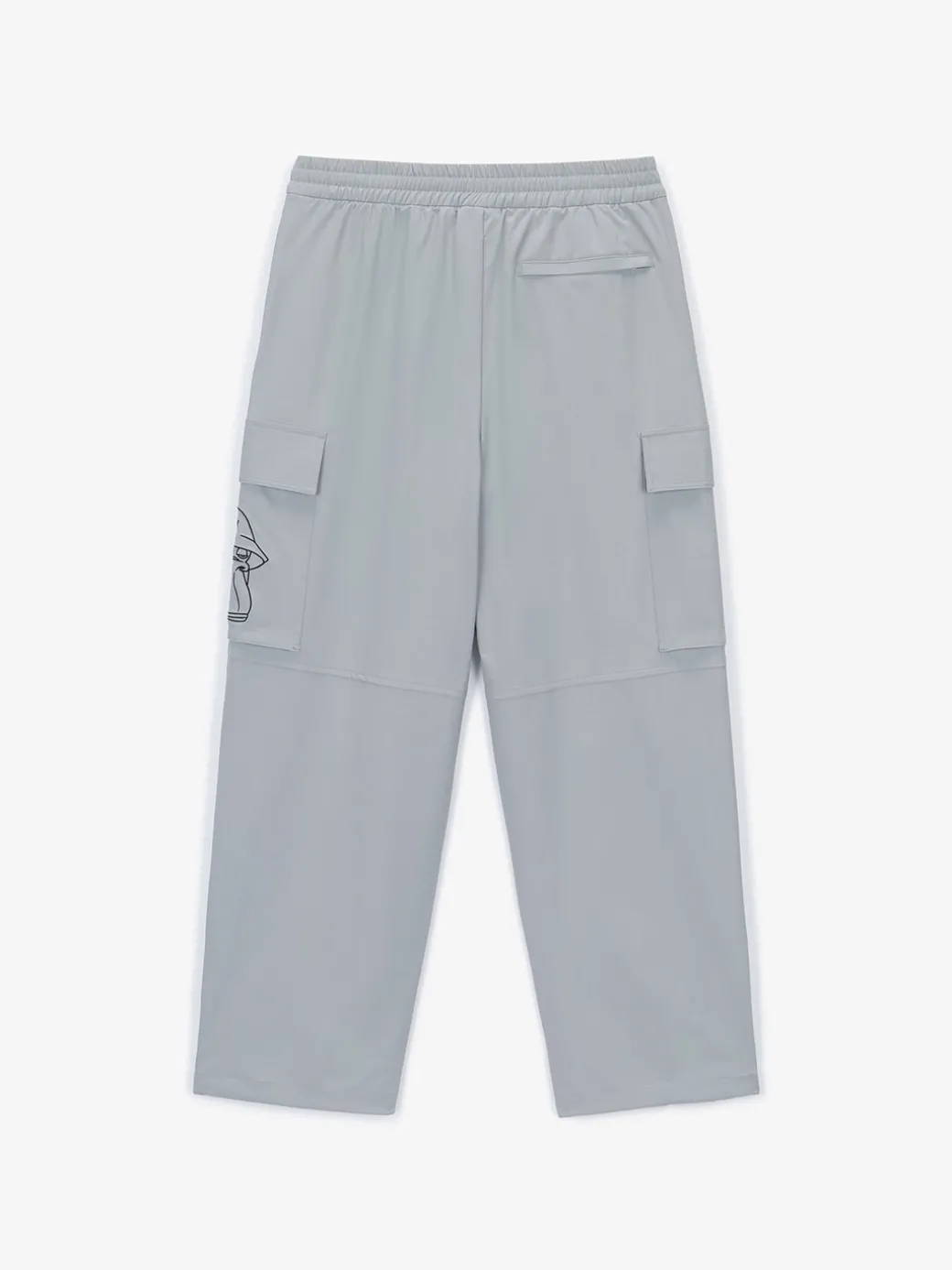 Pocket BAYC Graphic Semi-wide Woven Pants