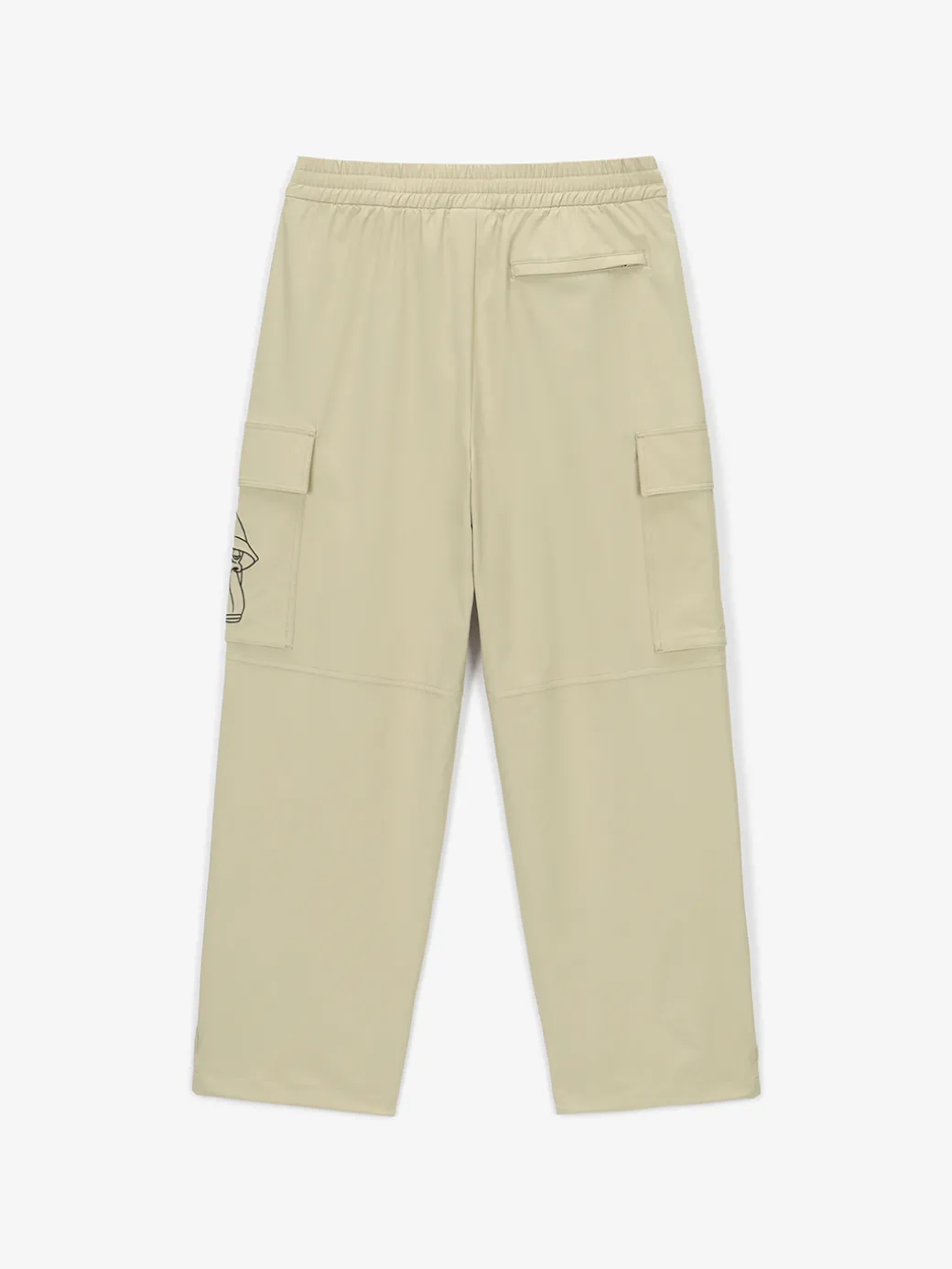 Pocket BAYC Graphic Semi-wide Woven Pants