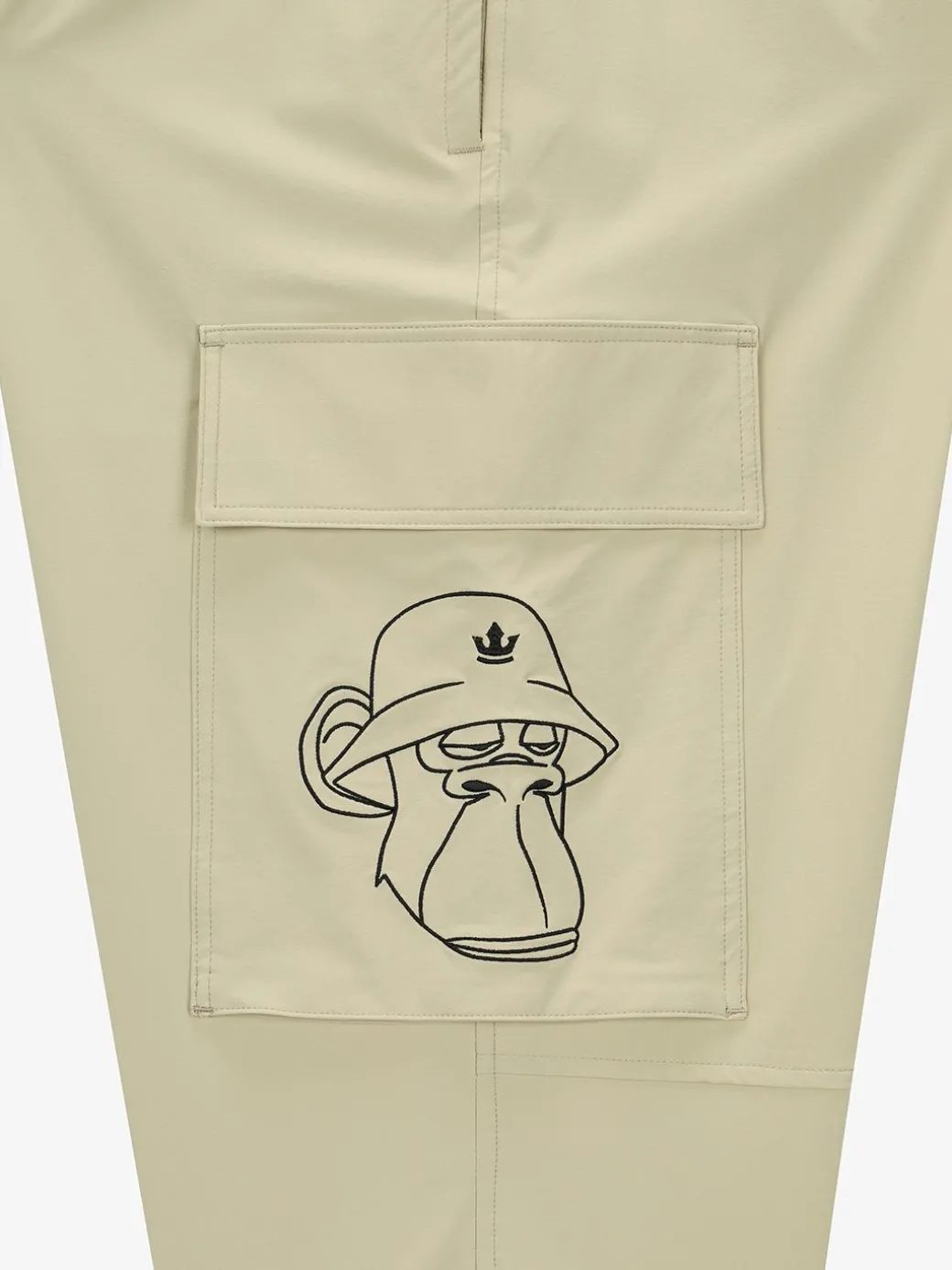 Pocket BAYC Graphic Semi-wide Woven Pants