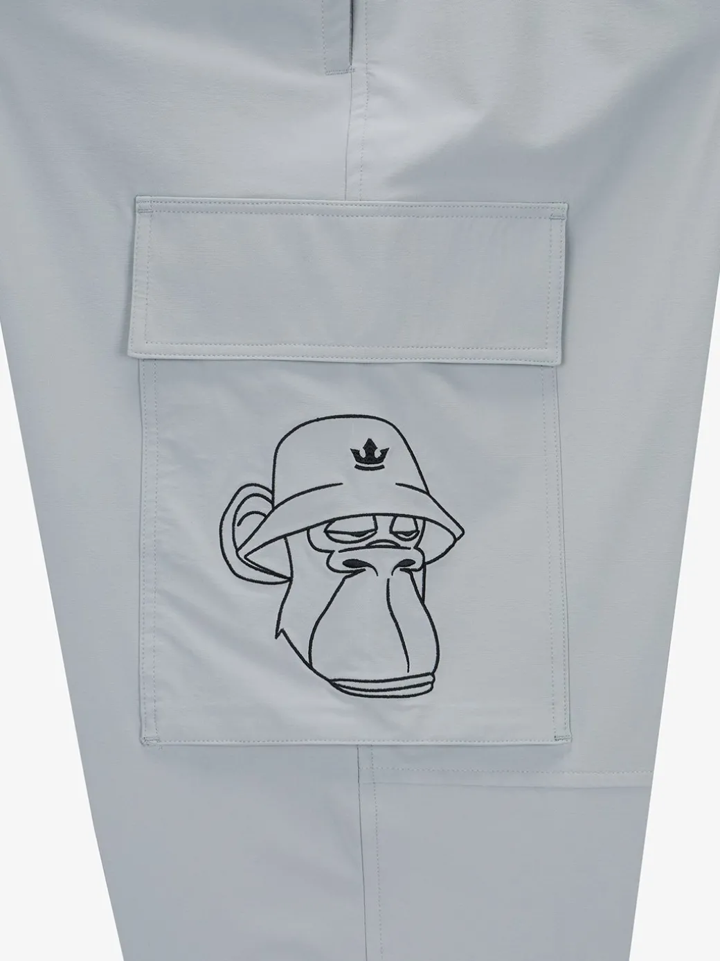 Pocket BAYC Graphic Semi-wide Woven Pants
