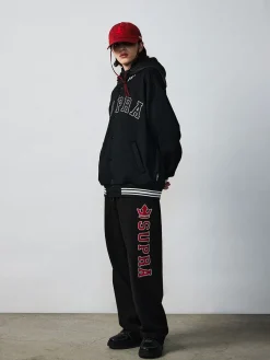 VARSITY ARCH LOGO JERSEY VARSITY JACKET
