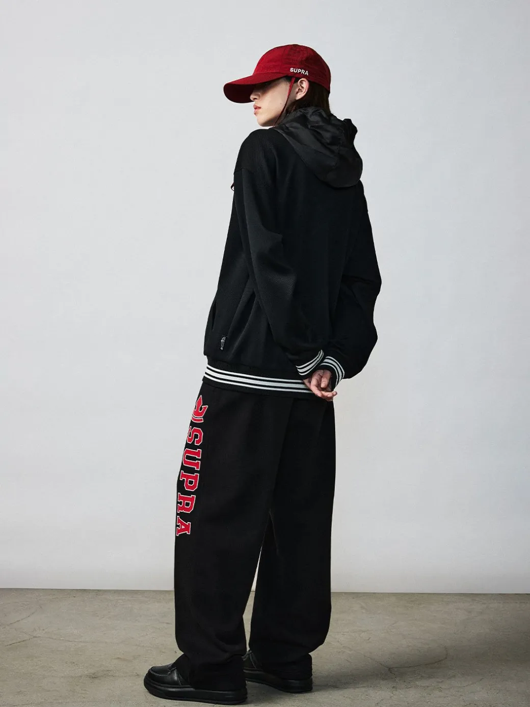 VARSITY ARCH LOGO JERSEY VARSITY JACKET